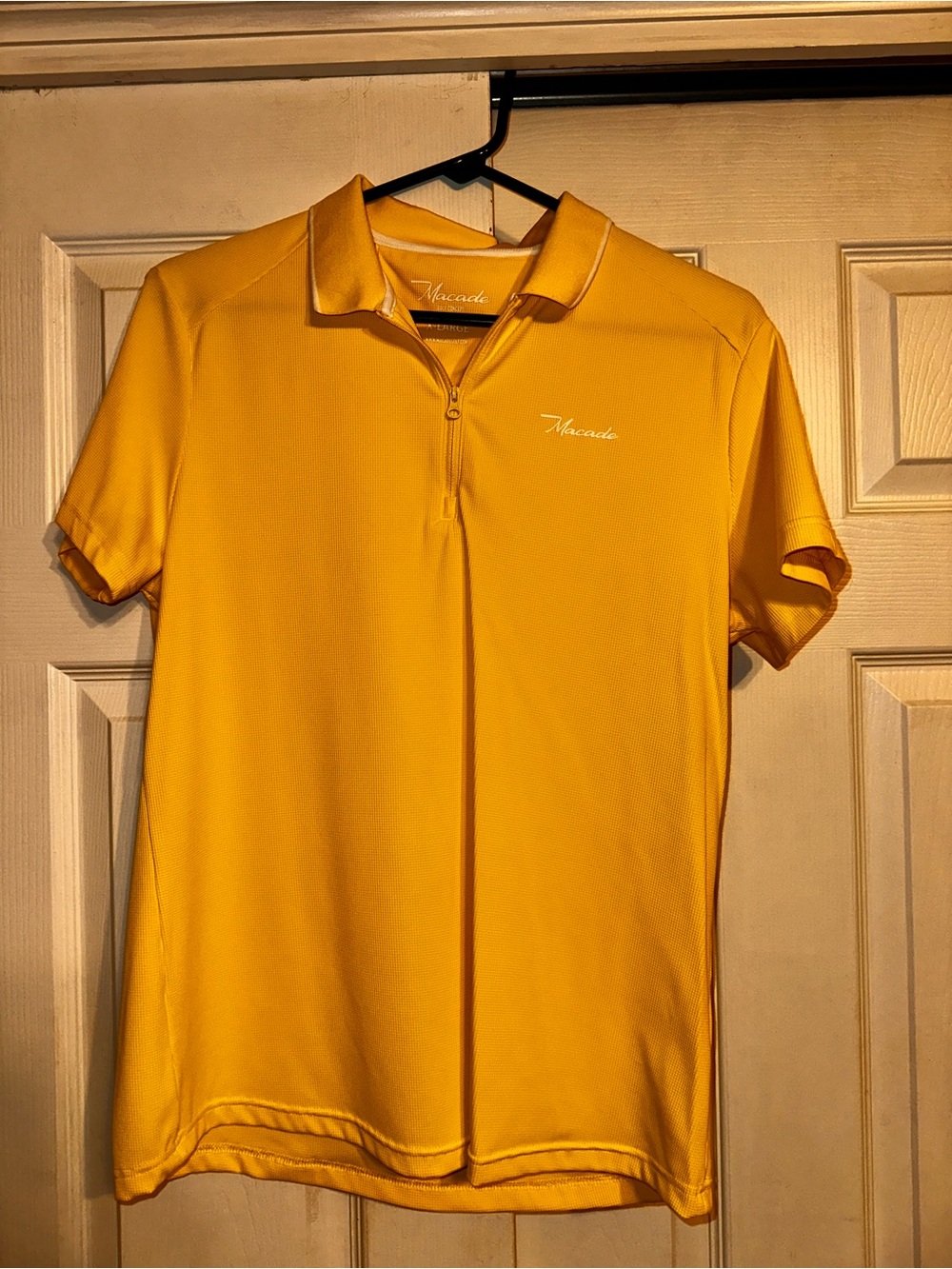 Macade Yellow Performance Golf  Polo Shirt -